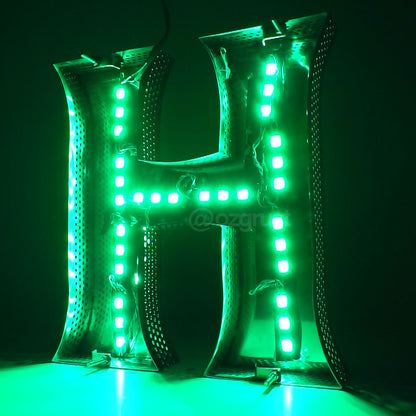 Malli 11V.1 - ruostumaton 3D Letter